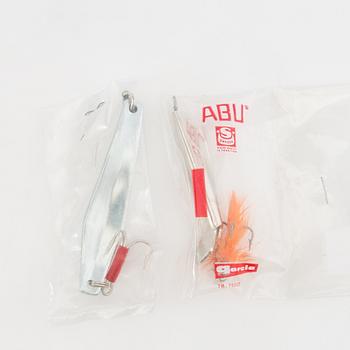 Various fishing lures, approx. 24 pcs, Abu, late 20th century.