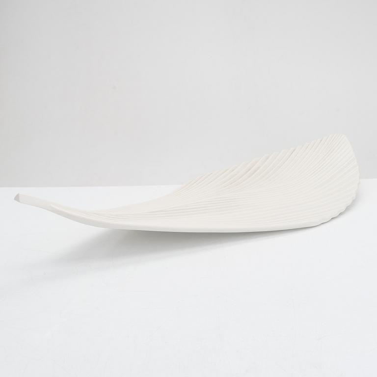 Inkeri Leivo, a ceramic leaf platter, Gardena, Pro Arabia Art. Design year 2002.