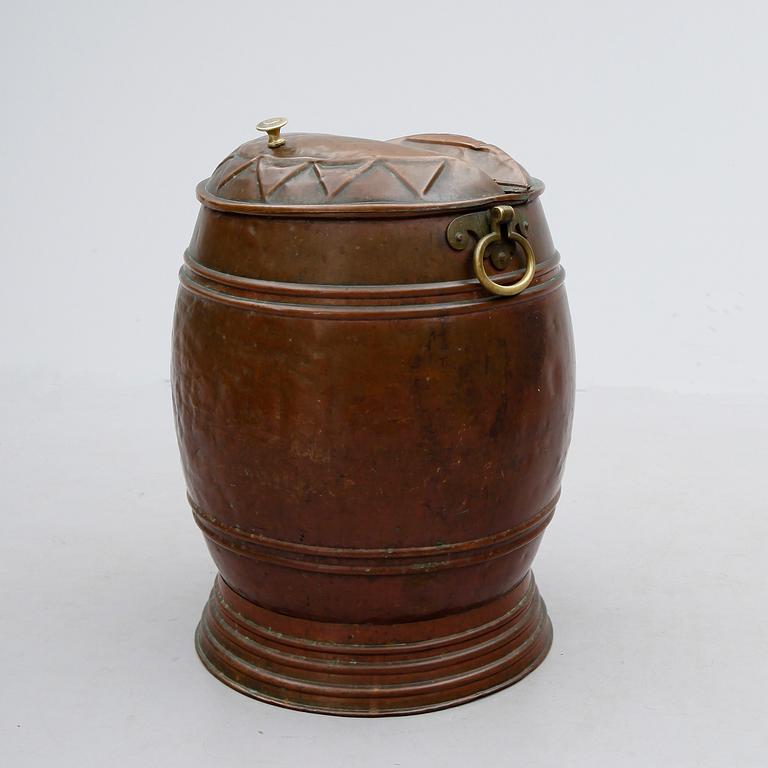 VATTENTUNNA, koppar, sent 1800-tal.