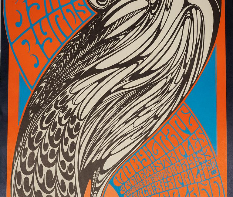 Wes Wilson, concert posters, a pair, West Coast Lithograph, 1967.