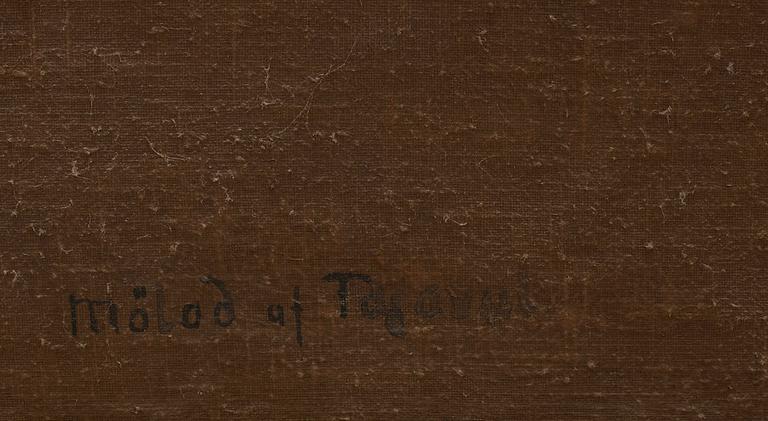 Johan Pasch Hans krets, "Stilleben med spaniel som jagar änder" ("Vattnet").