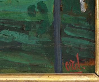 OTTE SKÖLD, olja på pannå, sign.