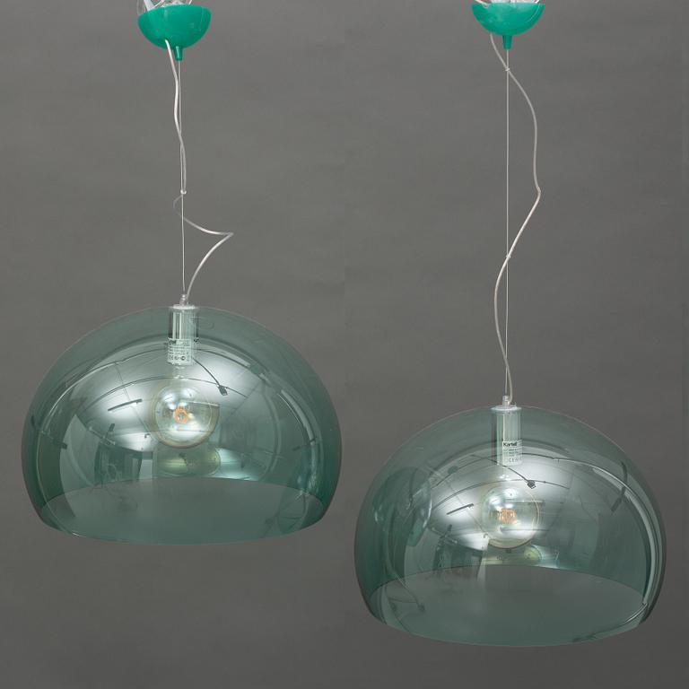 Ferruccio Laviani, ceiling lamps, 2 pcs, "Fl/y", Kartell.