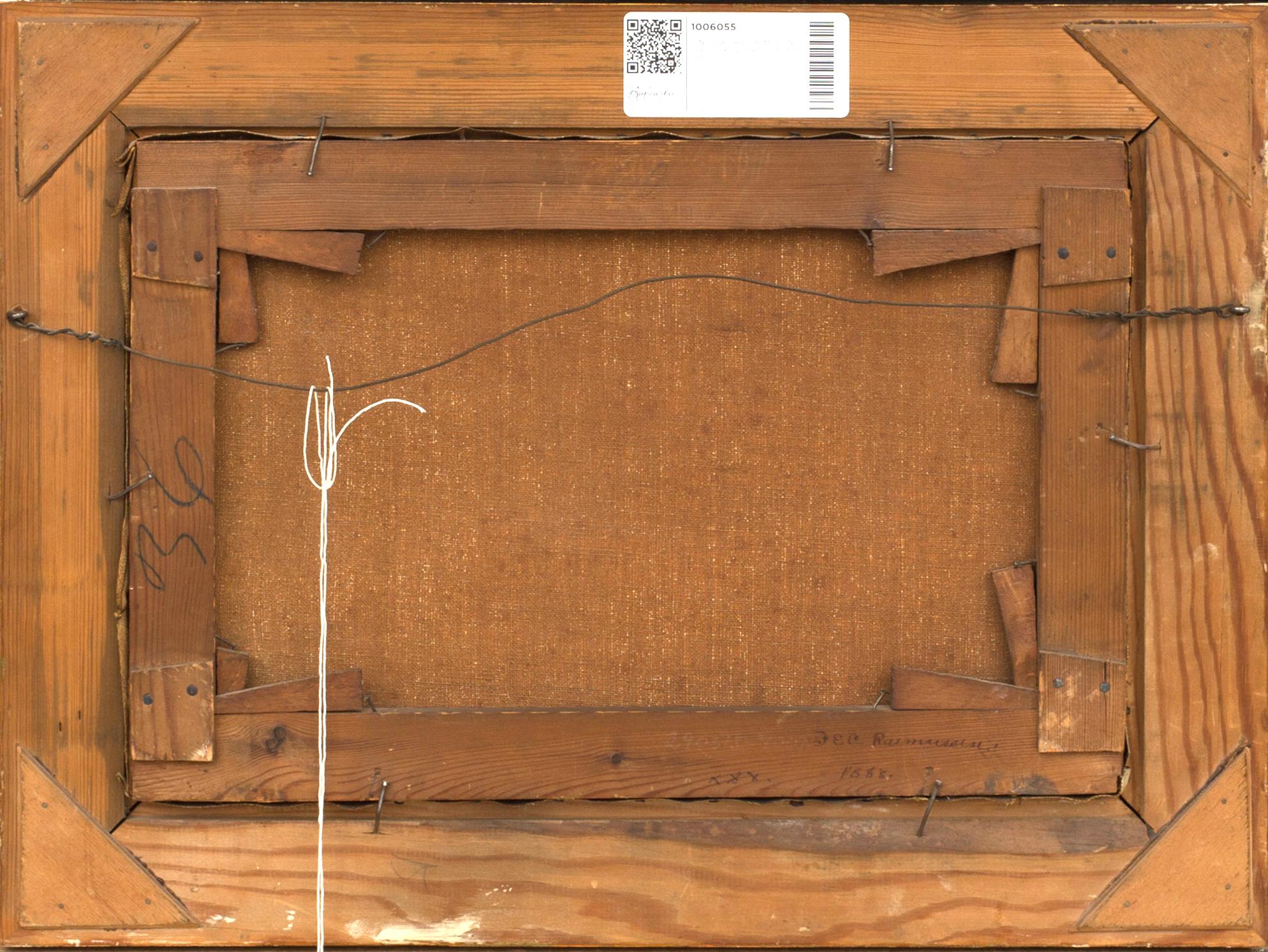 JENS ERIK CARL RASMUSSEN, oil on canvas. Signed and dated 1888.