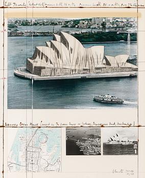 386. Christo & Jeanne-Claude, "Wrapped Opera House (Project for the Opera House in Sydney, Bennelong, Australia)".