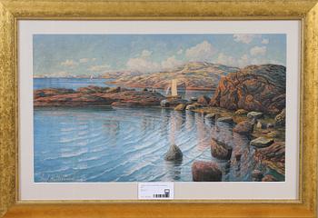 AXEL HILLESTRÖM, blandteknik, sign.