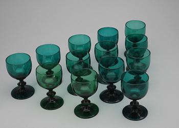 VITVINSGLAS, 13 st, sent 1800-tal.