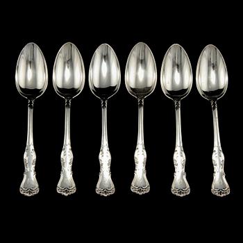 BESTICKSERVIS, 18 delar, silver, "Prins Albert" CG Hallberg, Stockholm 1948-1950. Totalvikt 1600 g.