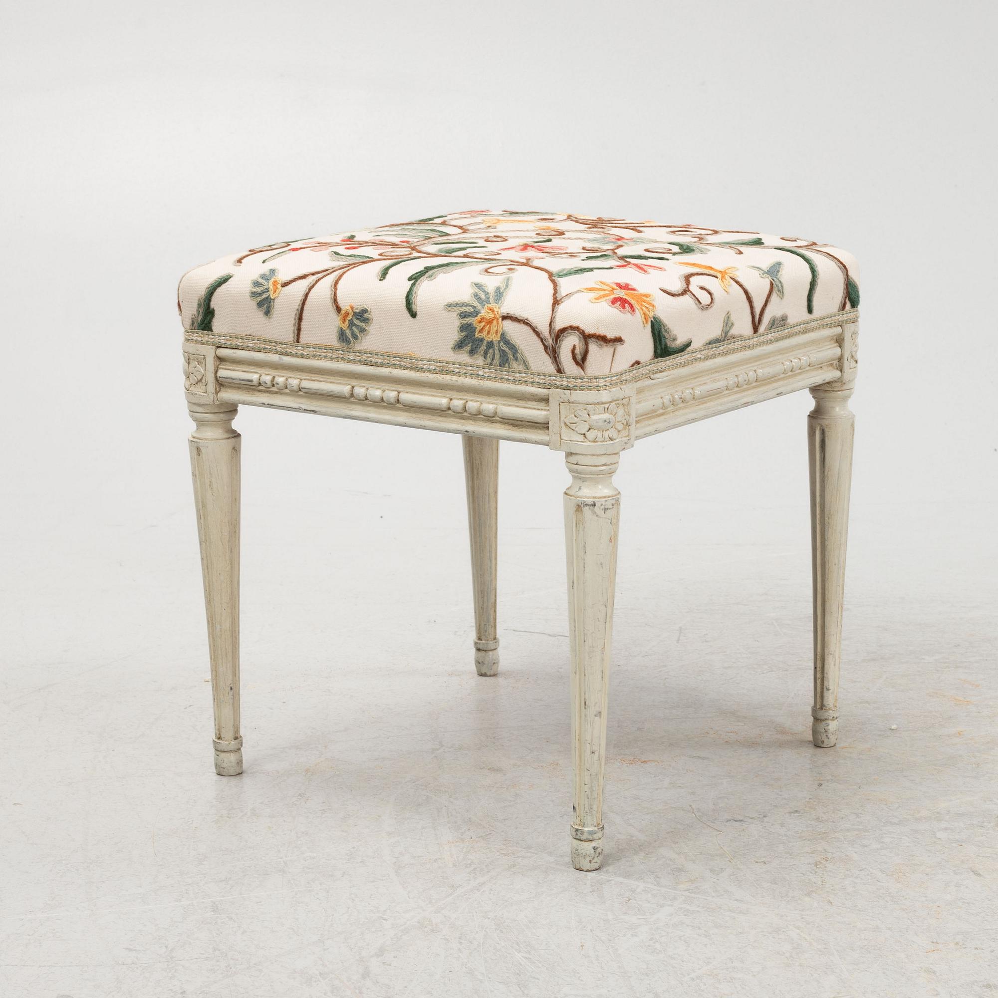 A Swedish Gustavian Footstool, circa 1800.