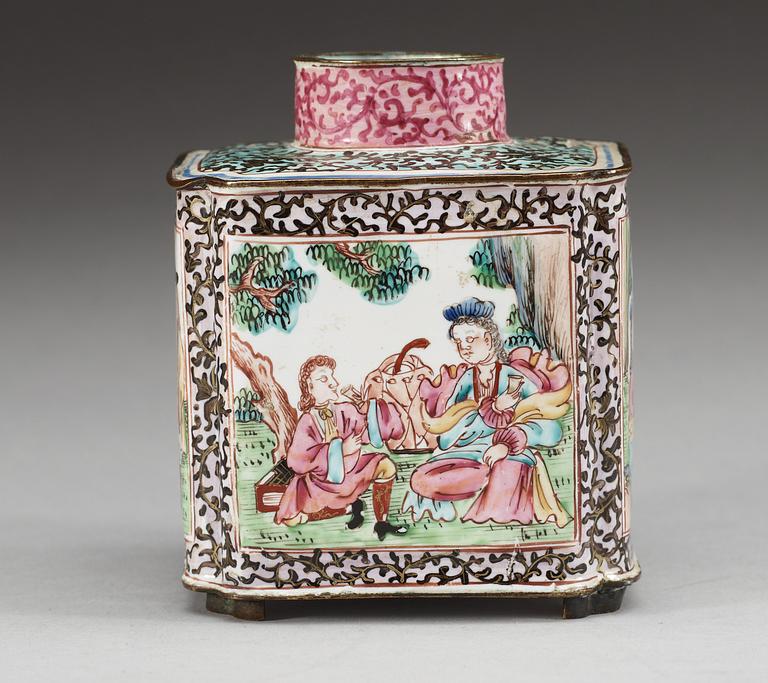 TEDOSA, emalj på koppar. Qing dynastin, 1700-tal.
