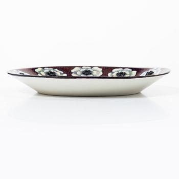 Birger Kaipiainen, Fat, "Fiori", keramik, märkt Birger Kaipiainen, Arabia art made in Finland 1983, 418/2000.