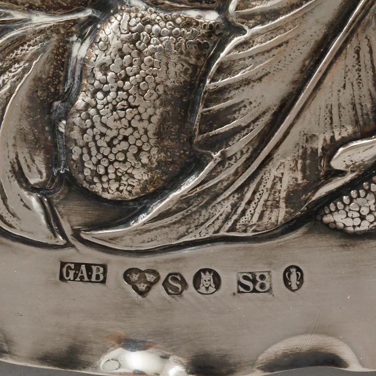 FAT, silver, barockstil, GAB, Stockholm, 1944, vikt 600 gram.