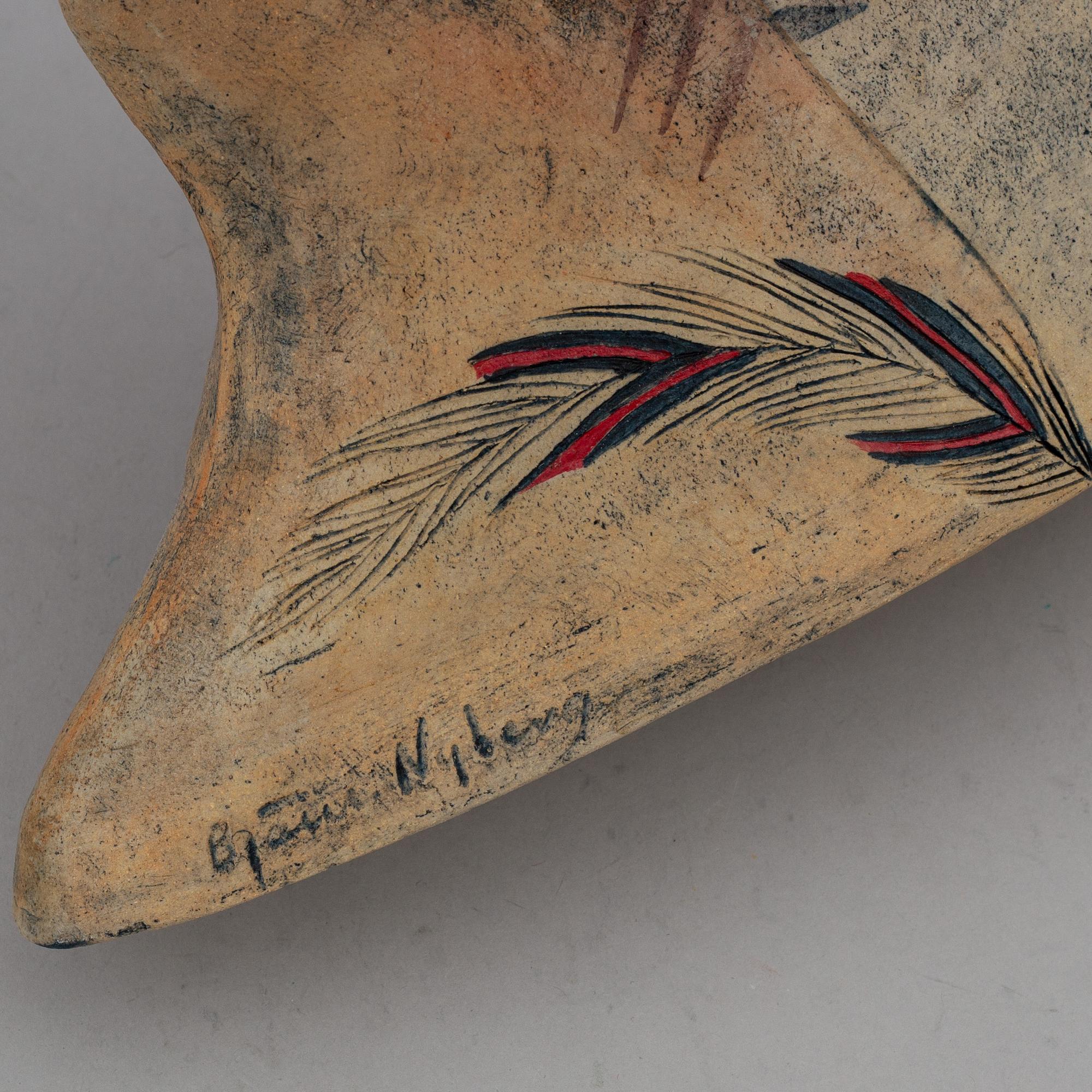 BJÖRN NYBERG, sculptures, 3, signed.
