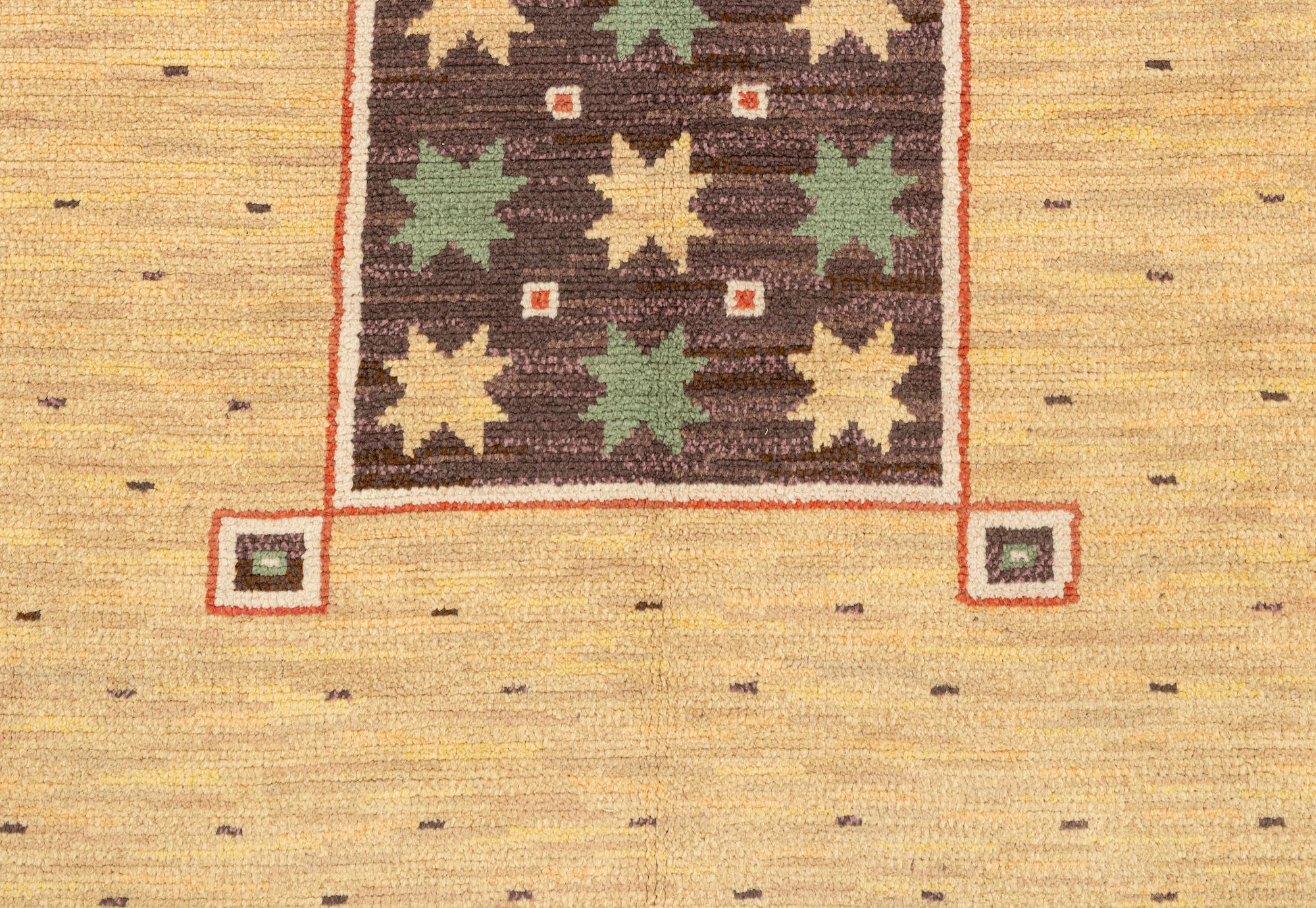 Märta Måås-Fjetterström, A carpet, "Il Greco", knotted pile, ca 302 x 213 cm, signed MMF.