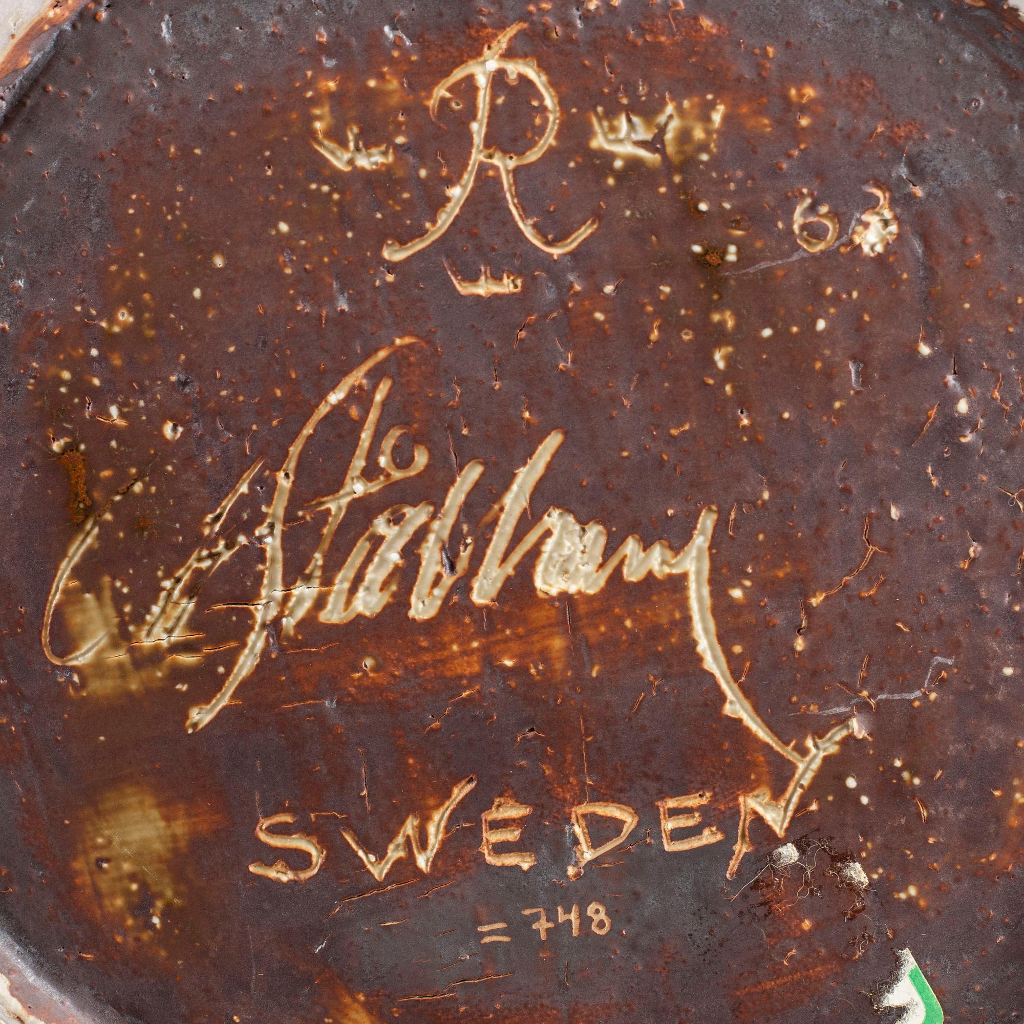 CARL-HARRY STÅLHANE, a large stoneware bowl, Rörstrand 1963(?).