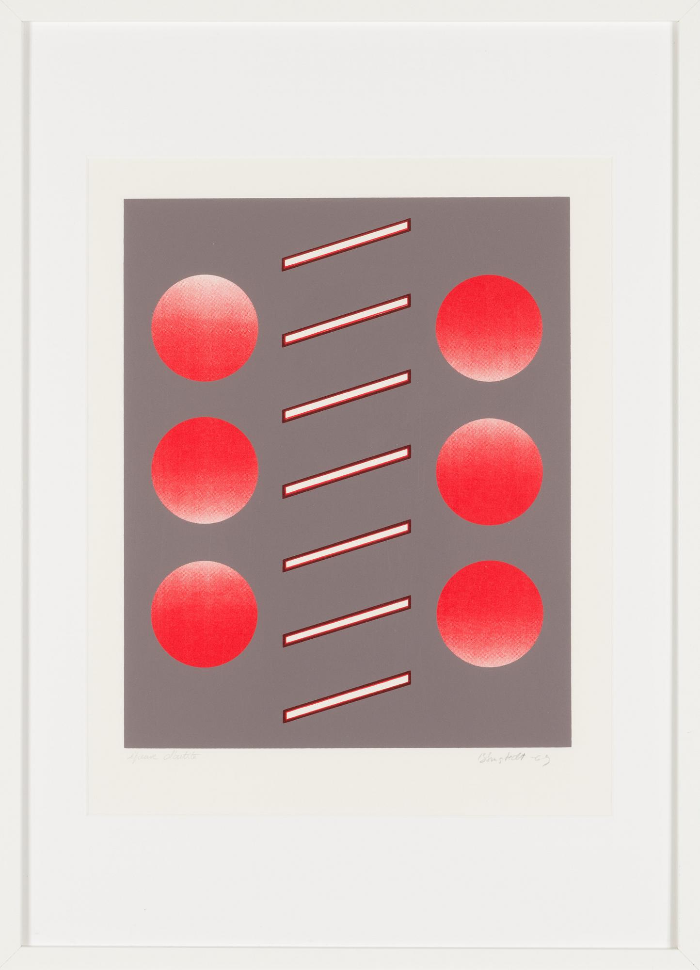 Juhana Blomstedt, serigraphy, signed and dated -69, marked epreuve d'artiste.