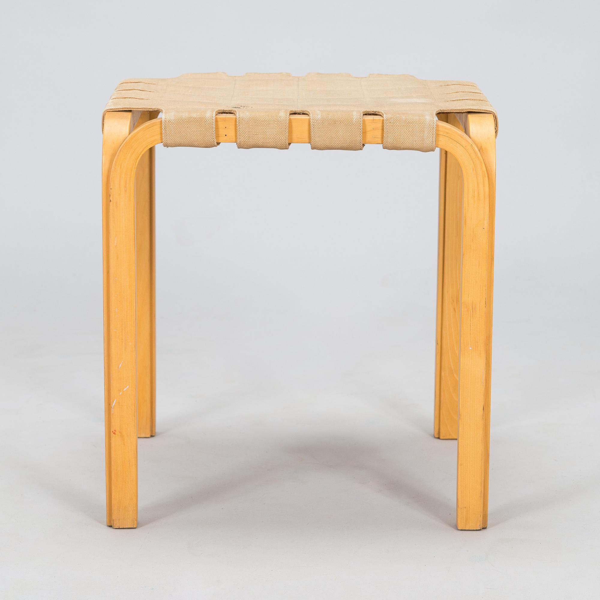Alvar Aalto, A 1960s stool, model Y61, Artek, Finland.
