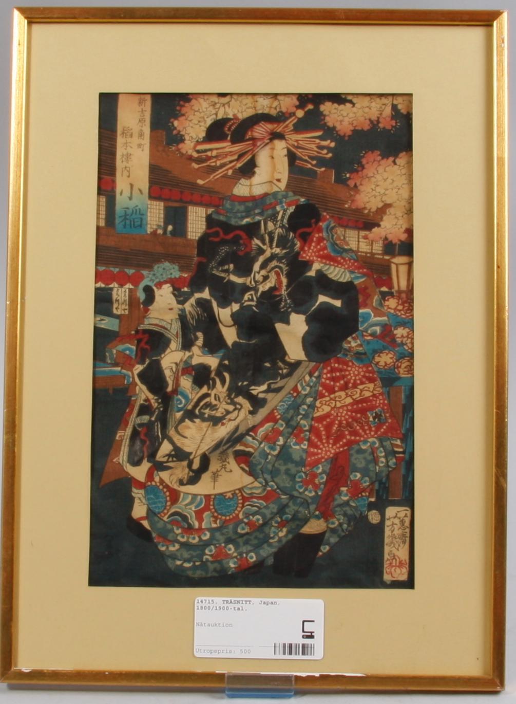 TRÄSNITT, Japan, 1800/1900-tal.