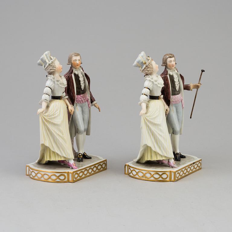 Two Royal Copenhagen porcelain figures, Denmark, beginning of 20th century.