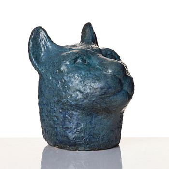 Dagmar Norell, a glazed ceramic sculpture of a feline, probably 1950s-60s.
