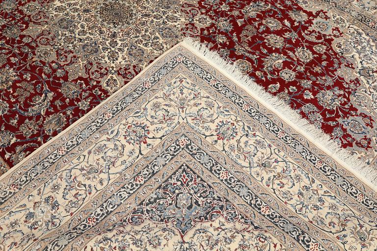 Rug, Nain, part silk, 372 x 260 cm.