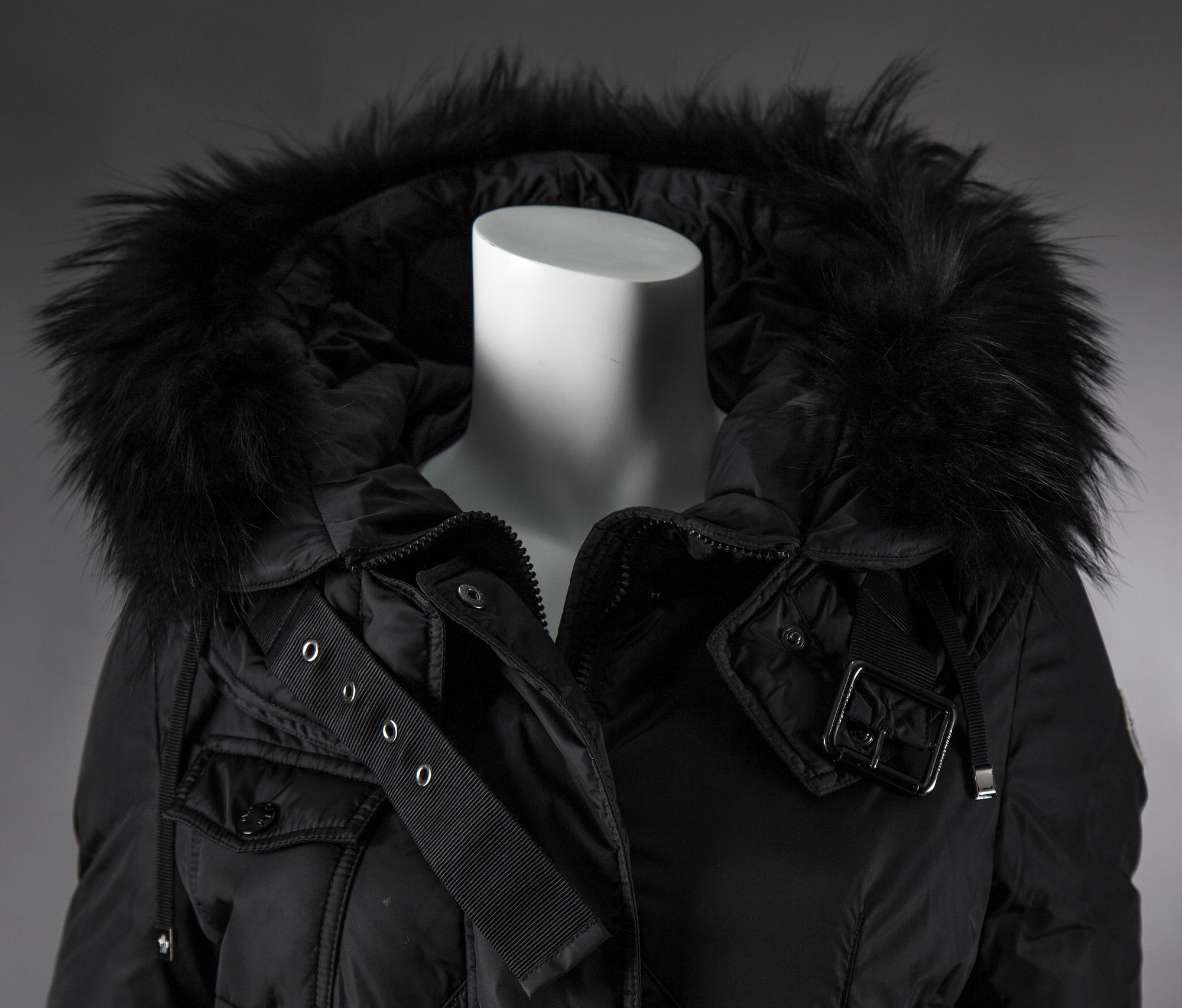 A Moncler down coat, size 2.