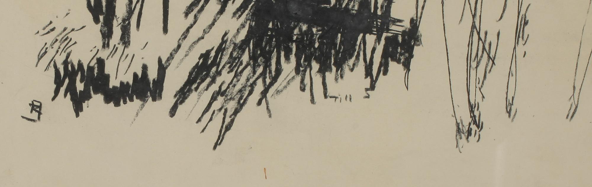 RAGNAR JOHANSSON, 2 st, teckningar, monogramsignerade.