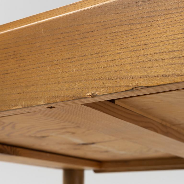 An elm desk, mid 20th Century.