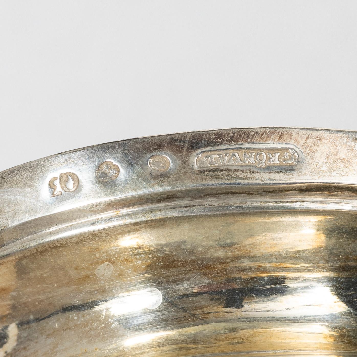 Johan Petter Grönvall, a Swedish parcel-gilt silver bowl, Stockholm 1822.