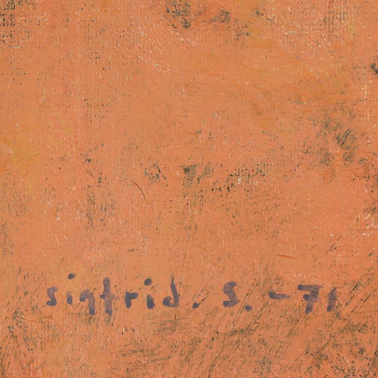 SIGFRID SÖDERGREN, olja på duk sign och dat -71.