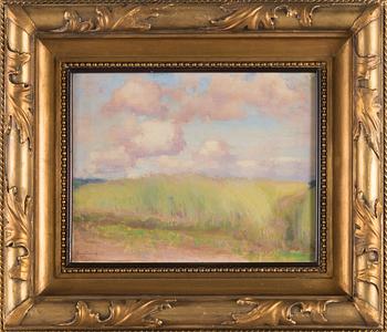 Eero Järnefelt, Grain field in a cloudy Landscape.