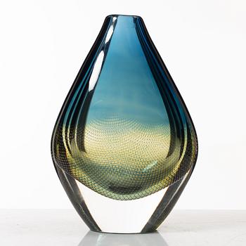 Sven Palmqvist, a 'Kraka' glass vase, Orrefors.