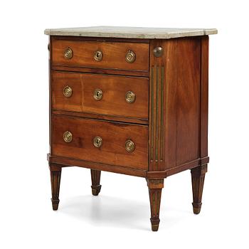 18. A late Gustavian commode by A Lundelius (master in Stockholm 1778-1823).