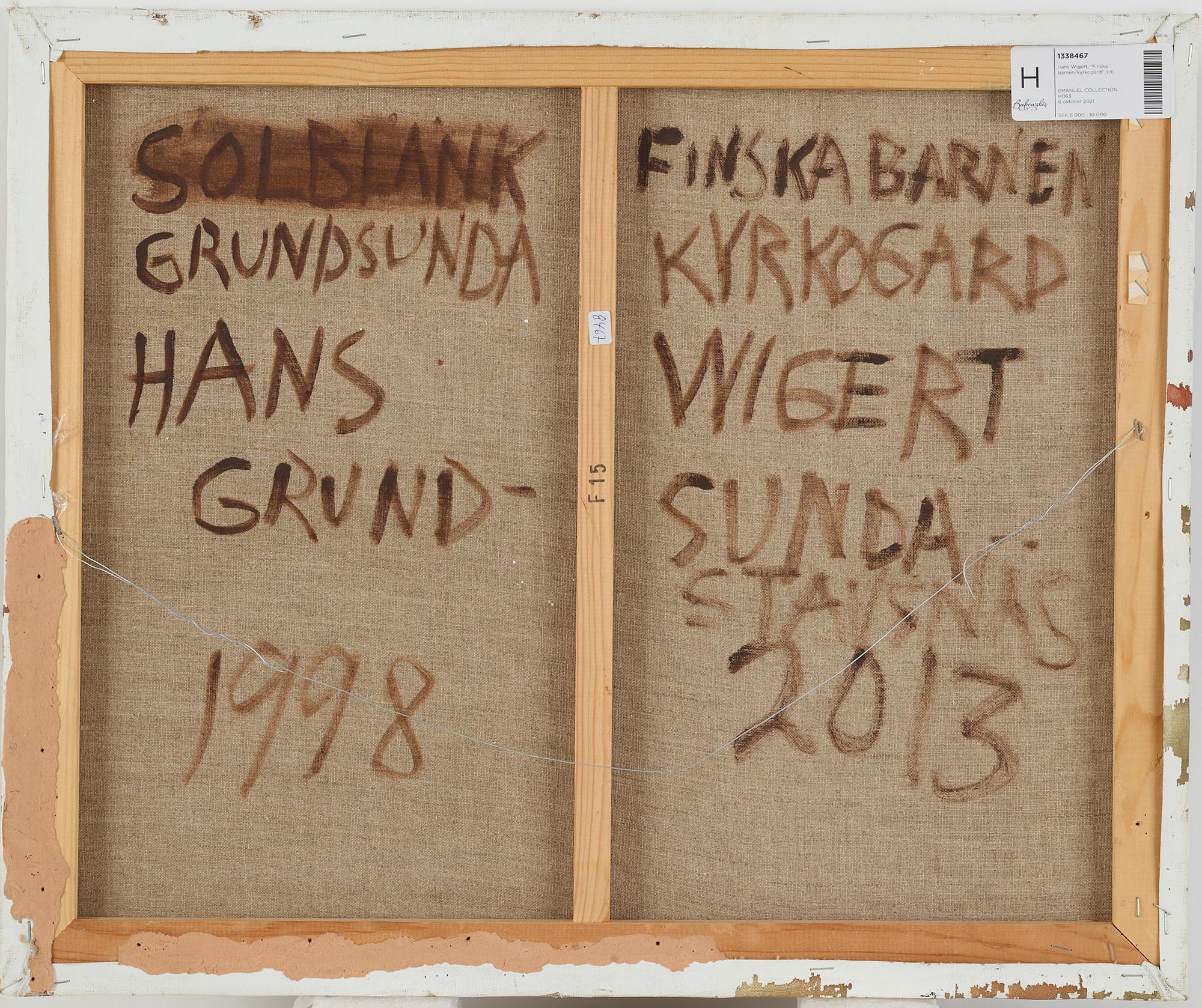 Hans Wigert, "Finnish children/cementry".