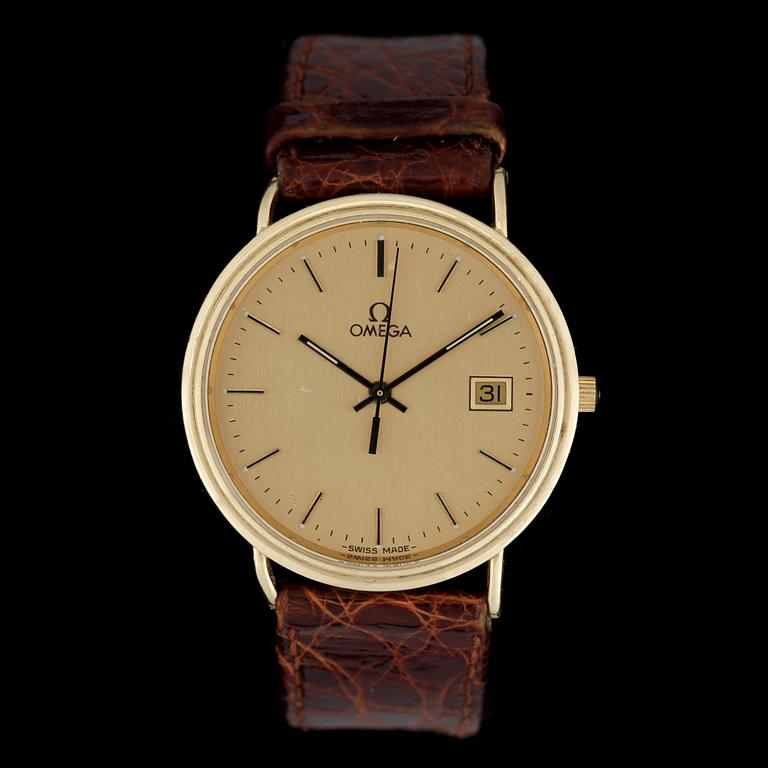 ARMBANDSUR, herr, 18k guld, Omega.