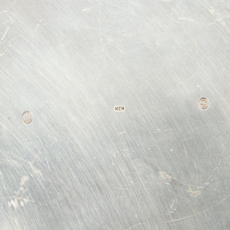 Two Danish silver dishes.