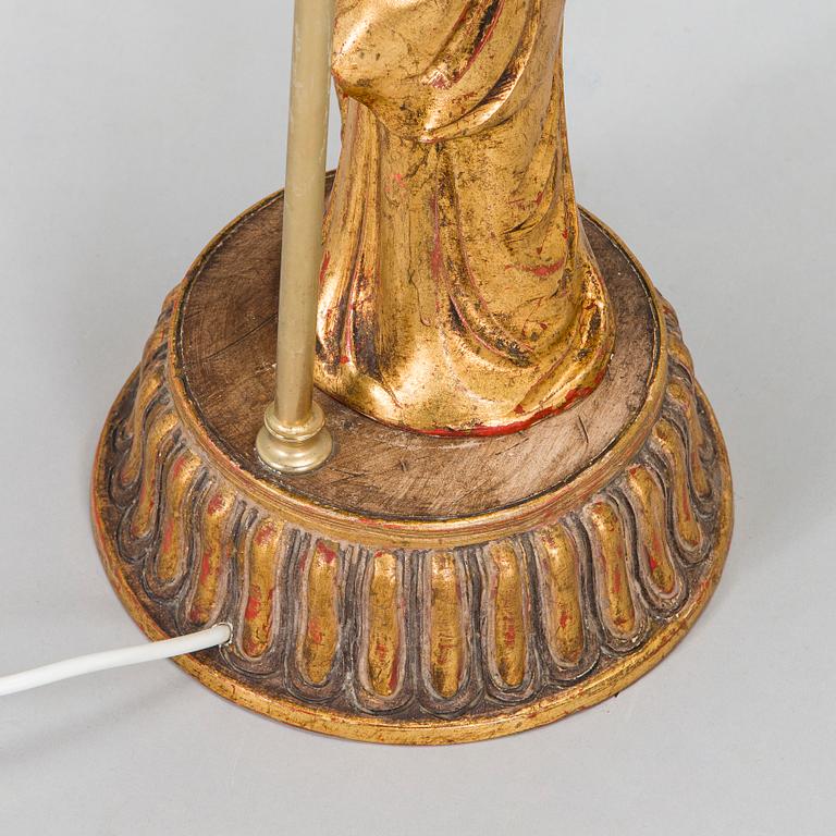 Bordslampor, ett par, asiatiska figurer, 1900-talets senare del.