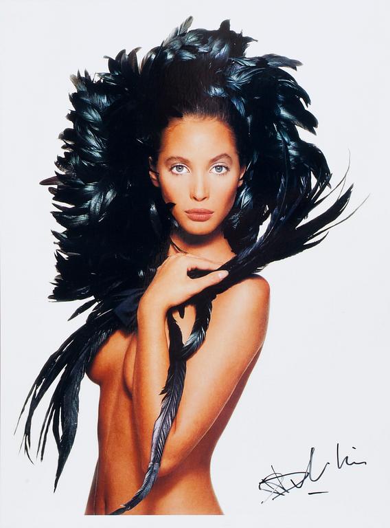 AUTOGRAFBILD, signerad Patrick Demarchelier, 2000-tal.