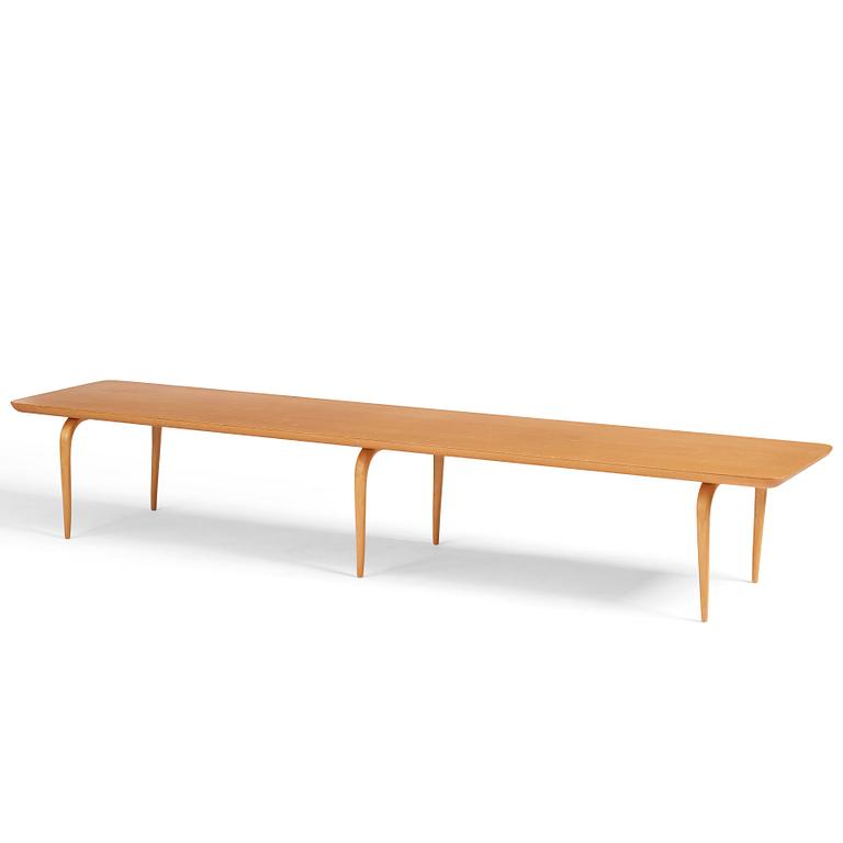 Bruno Mathsson, a beech bench, Firma Karl Mathsson, Värnamo Sweden 1974.