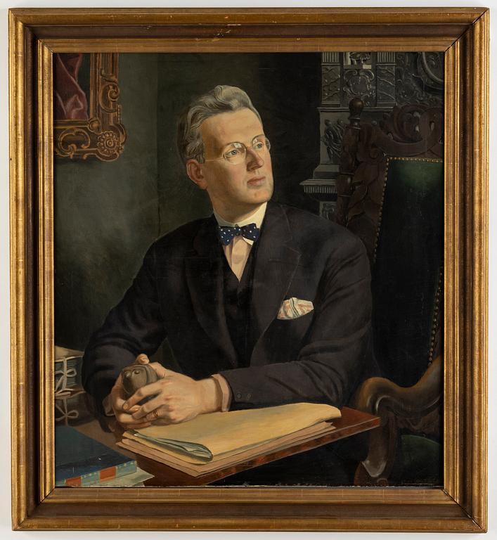 Arvid Fougstedt, oil on canvas, signed and dated 1932.