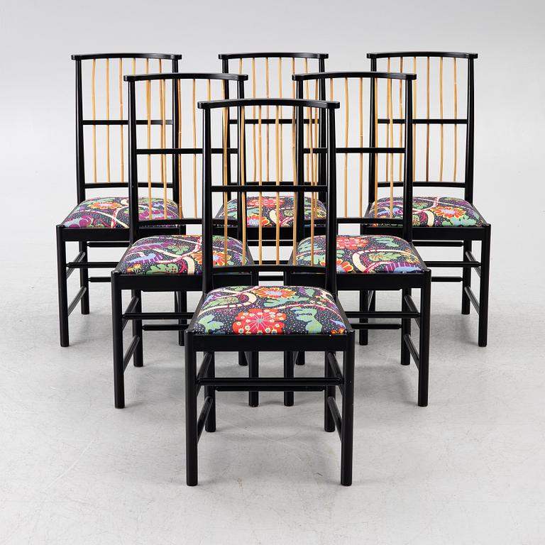 Josef Frank, chairs, 6 pcs, model 2025, Svenskt Tenn.
