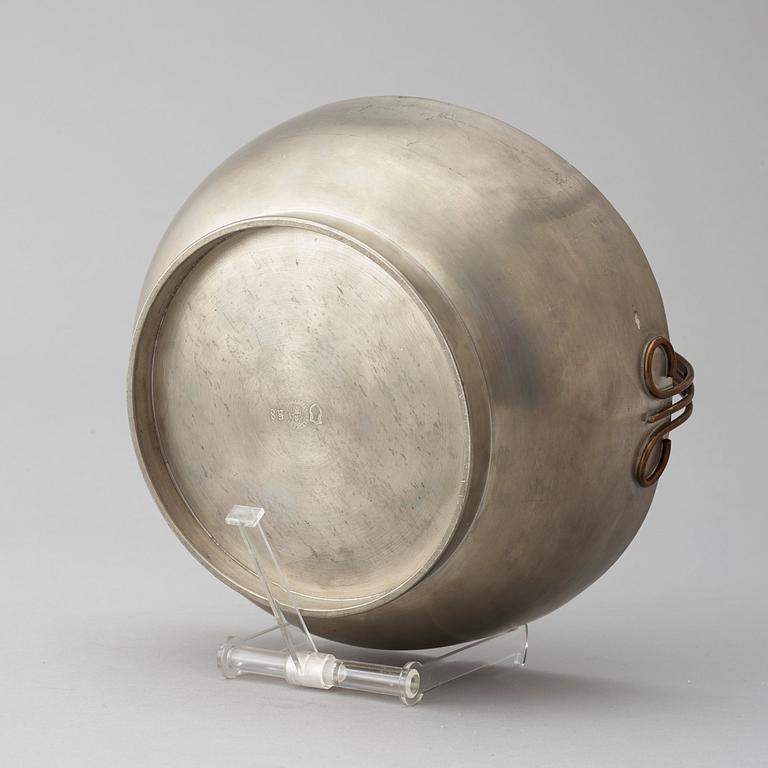 A Svenskt Tenn pewter bowl, Stockholm 1936.