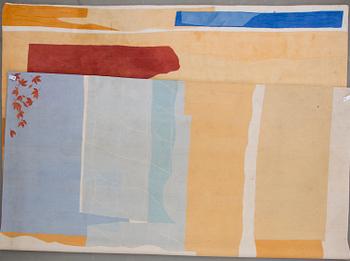 A knotted pile carpet by Anita Graffman, around 475 x 383 cm.