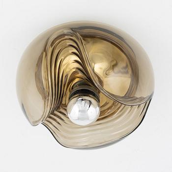 A 'Wave' glass wall light, Peill & Putzler, Germany, 1960's/70's.