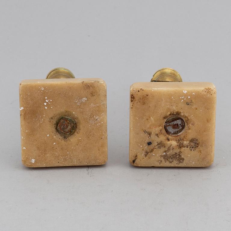 LJUSSTAKAR, ett par, sengustavianska, 1800-talets början.