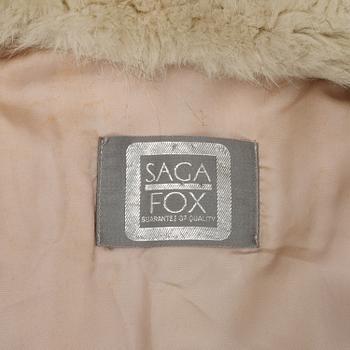 A Saga fox fur jacket, size L.