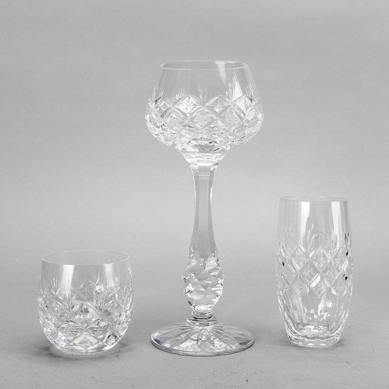 Fritz Kallenberg, glasservis, ca 87 delar, "Pompadour", Boda.