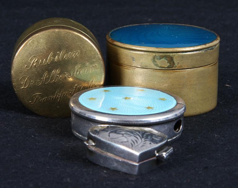 DOSOR, 4 st, bl a silver, 1900-tal.