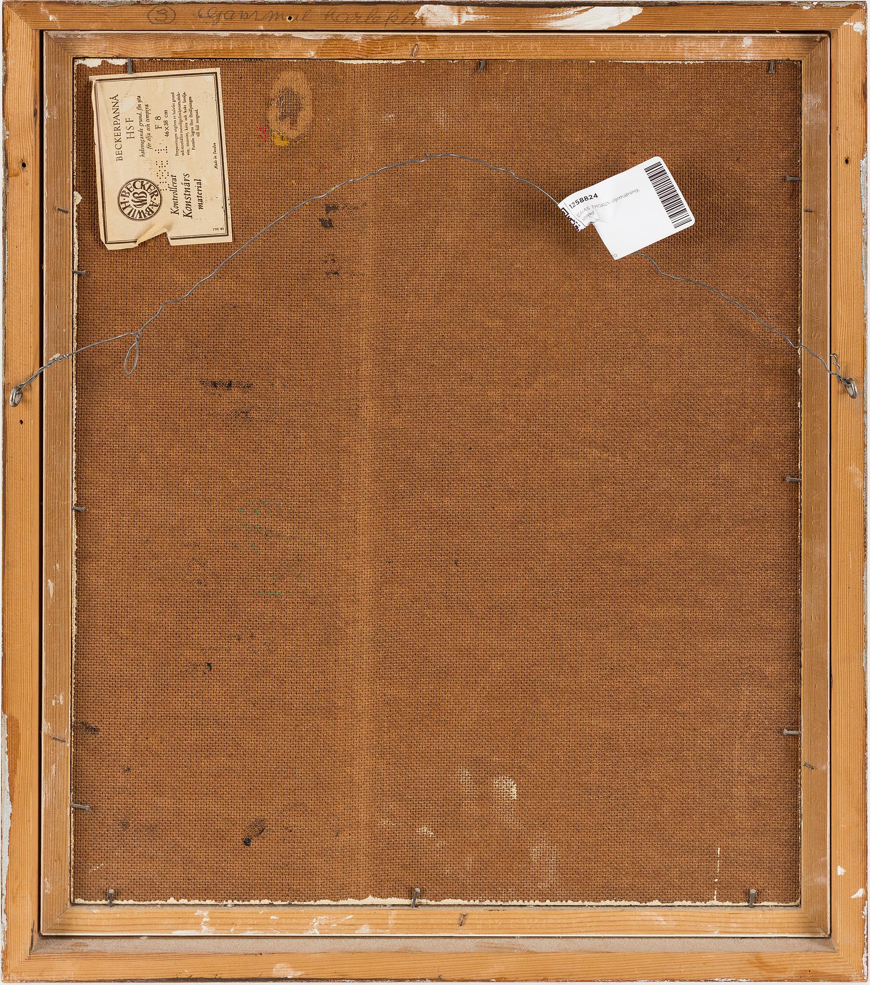 ESAIAS THORÉN, oil on panel, signed and dated -63.