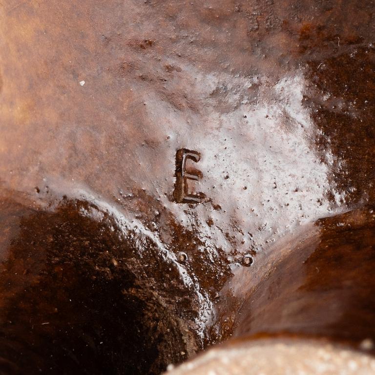 Lisa Larson, a 'Flodhäst med fåglar' (Hippo with Birds) figurine, Gustavsberg, 1966-70.